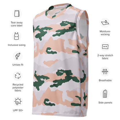 French Chasseur Alpins Tundra CAMO unisex basketball jersey