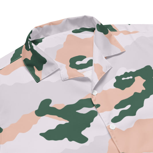 French Chasseur Alpins Tundra CAMO Unisex button shirt - Button Shirts