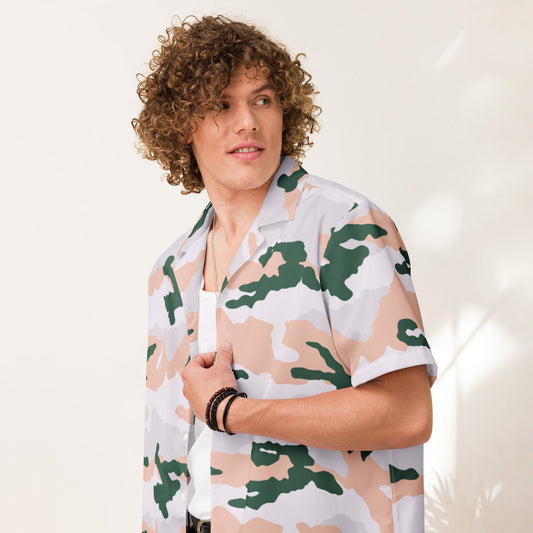 French Chasseur Alpins Tundra CAMO Unisex button shirt - Button Shirts