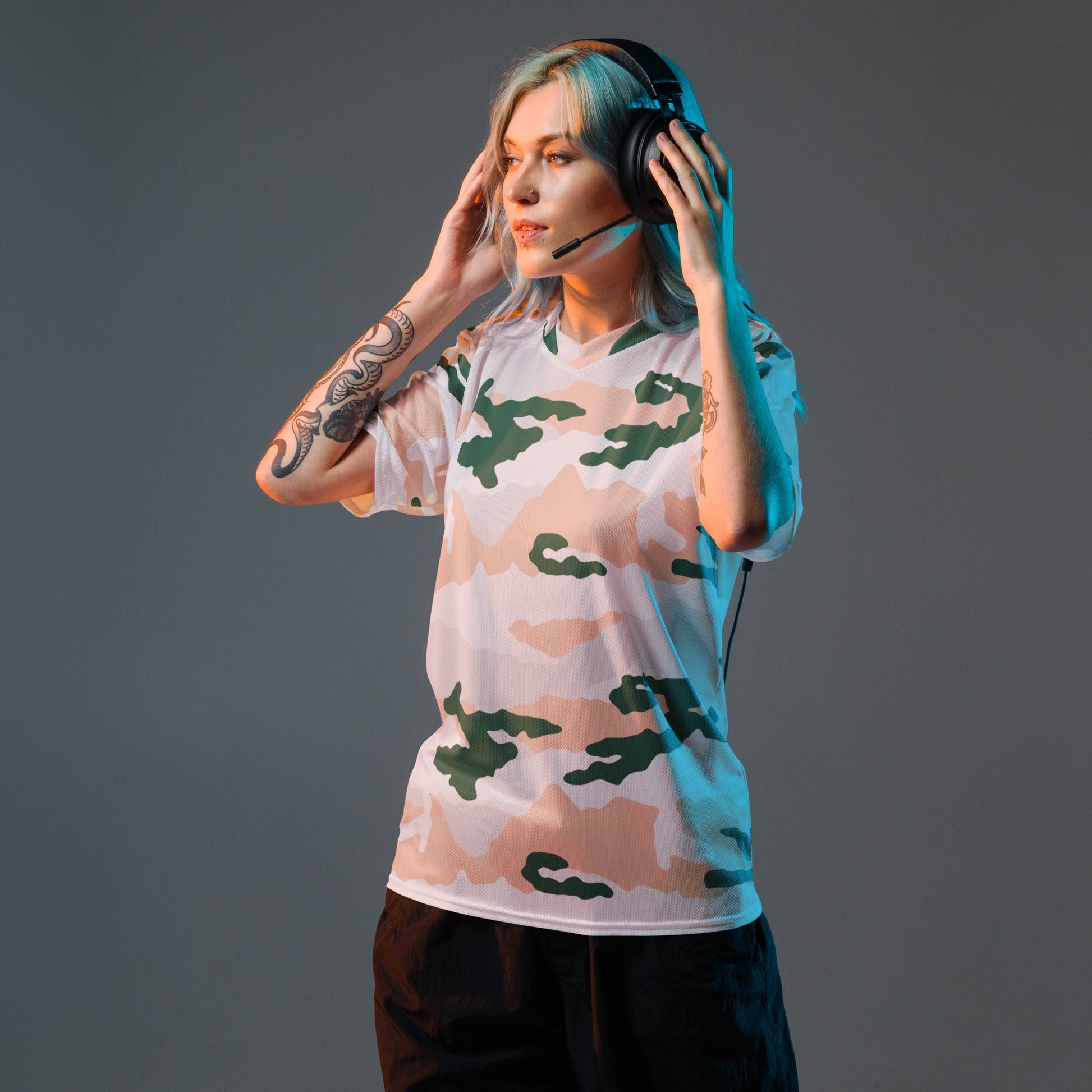 French Chasseur Alpins Tundra CAMO unisex sports jersey - Sports Jerseys