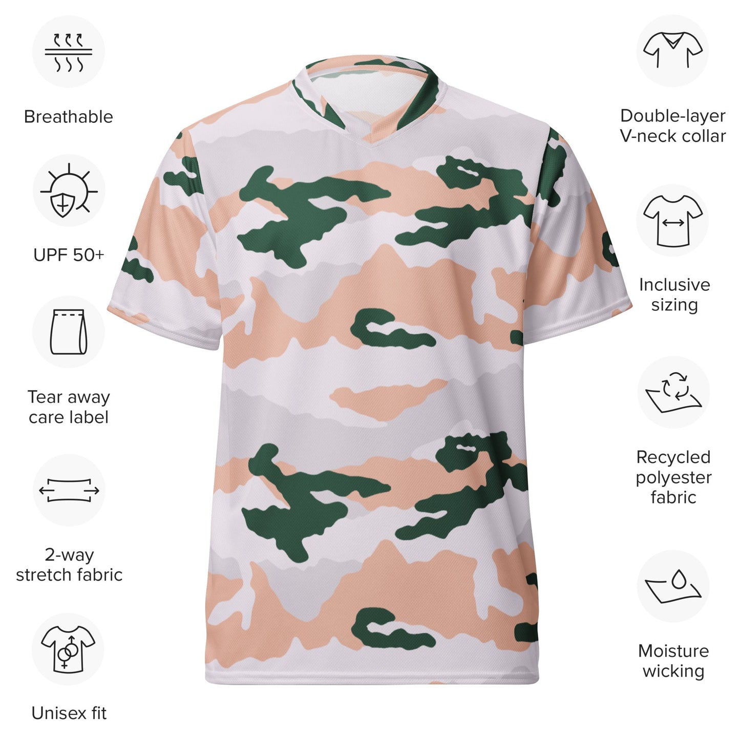 French Chasseur Alpins Tundra CAMO unisex sports jersey - Sports Jerseys