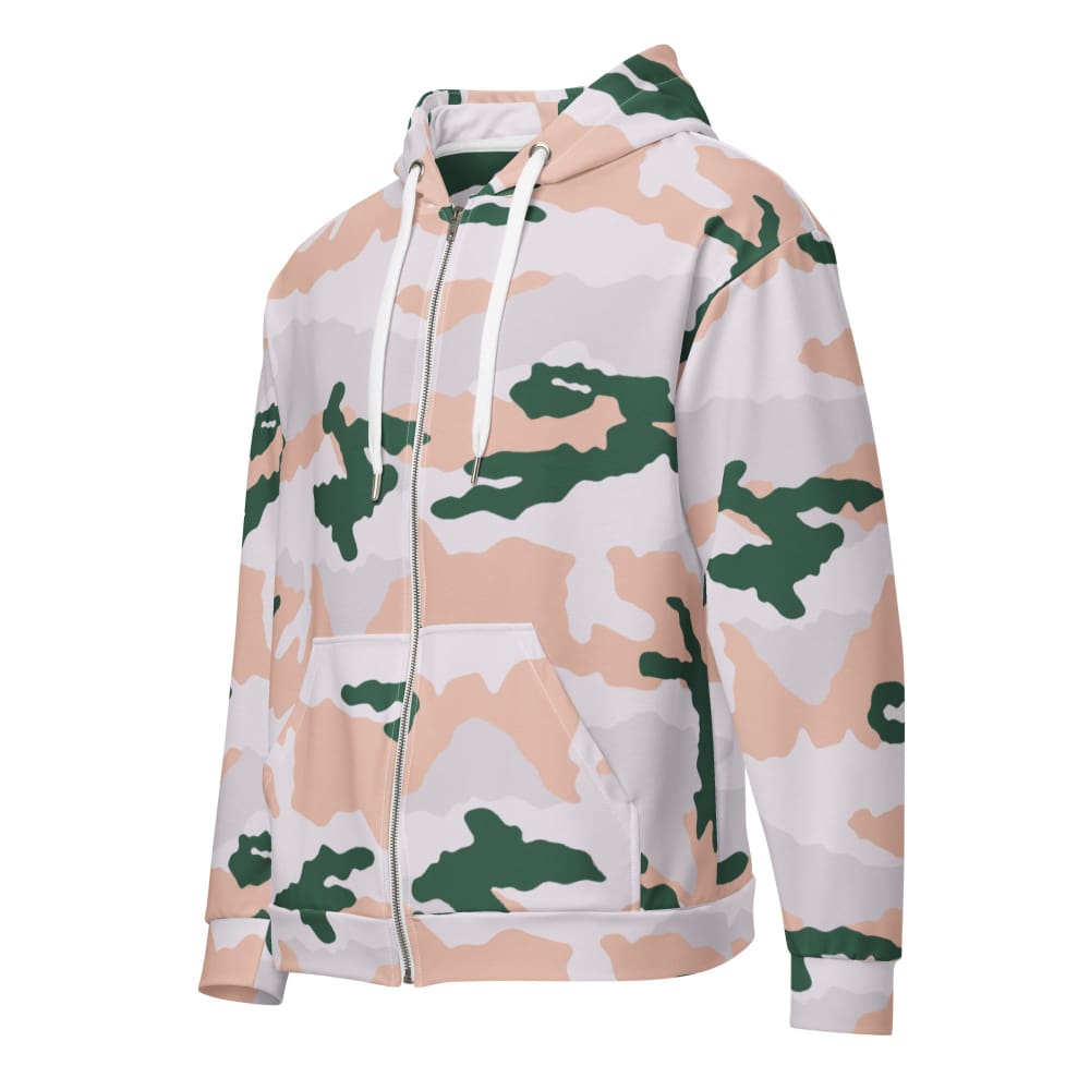 French Chasseur Alpins Tundra CAMO Unisex zip hoodie - 2XS