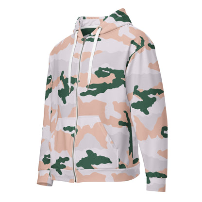 French Chasseur Alpins Tundra CAMO Unisex zip hoodie - Zip Hoodies