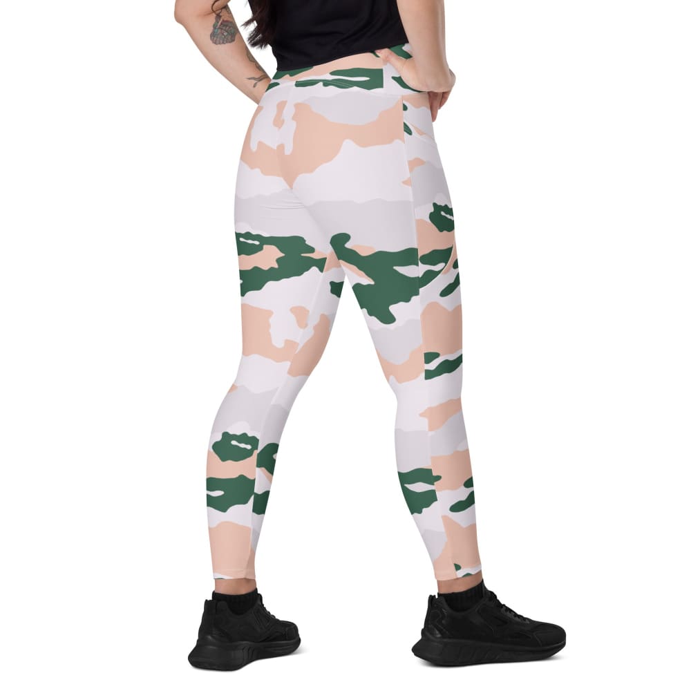French Chasseur Alpins Tundra CAMO Women’s Leggings with pockets - 2XS