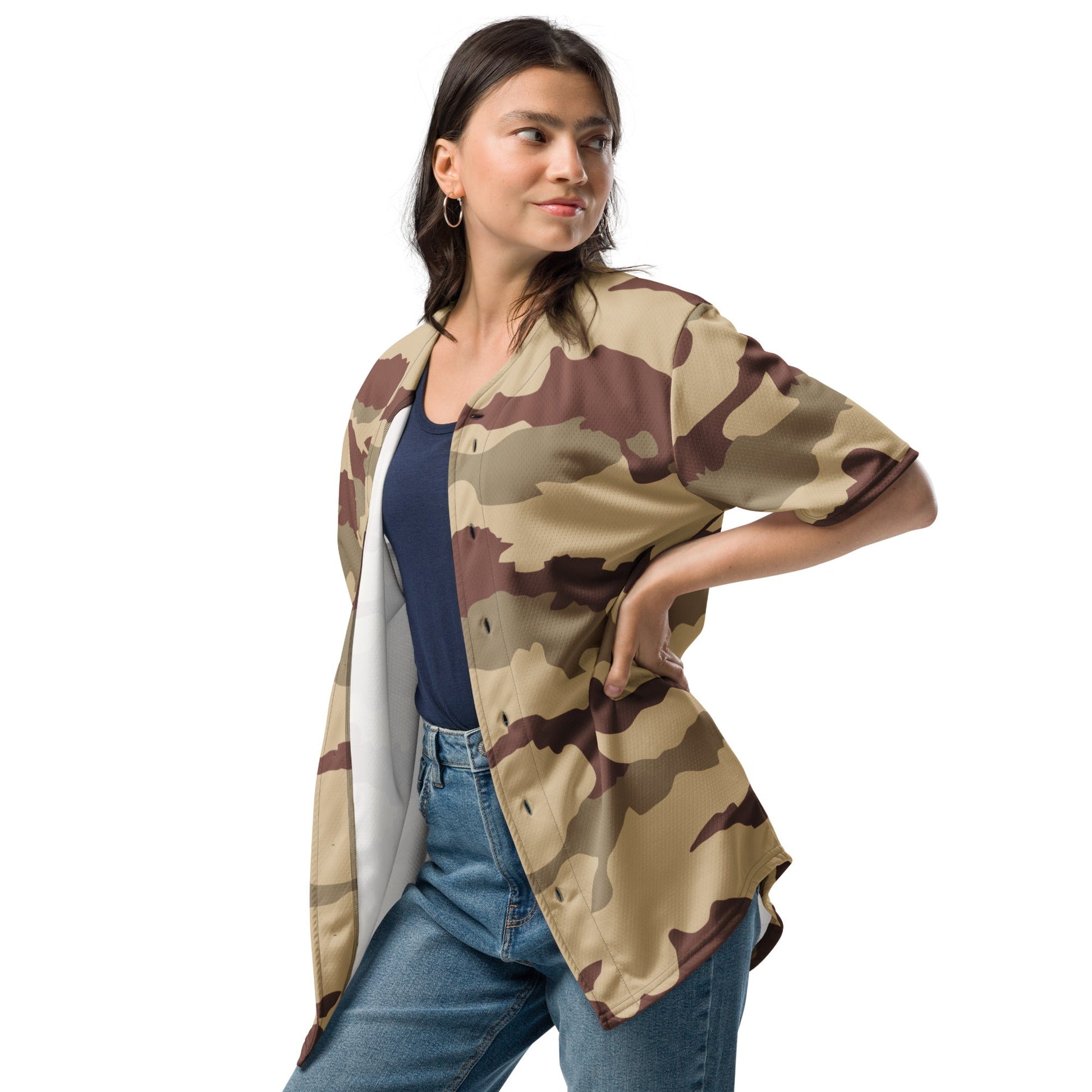 French Daguet Desert CAMO baseball jersey - Baseball Jerseys