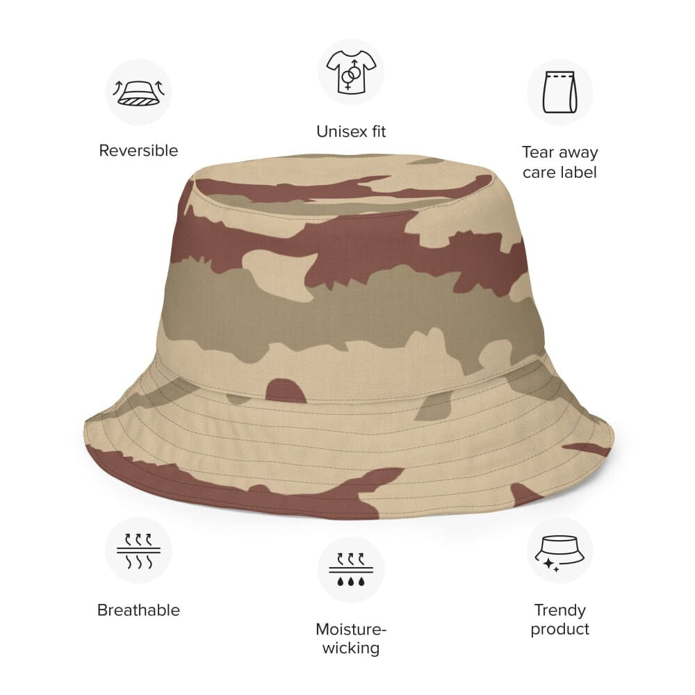French Daguet Desert CAMO Reversible bucket hat