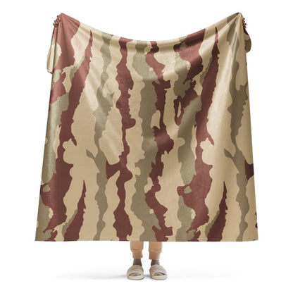 French Daguet Desert CAMO Sherpa blanket - 60″×80″
