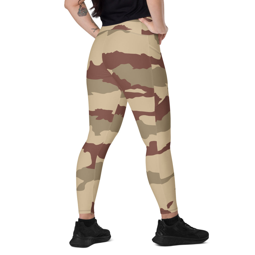 French Daguet Desert CAMO Leggings with pockets - 2XS - Womens With Pockets