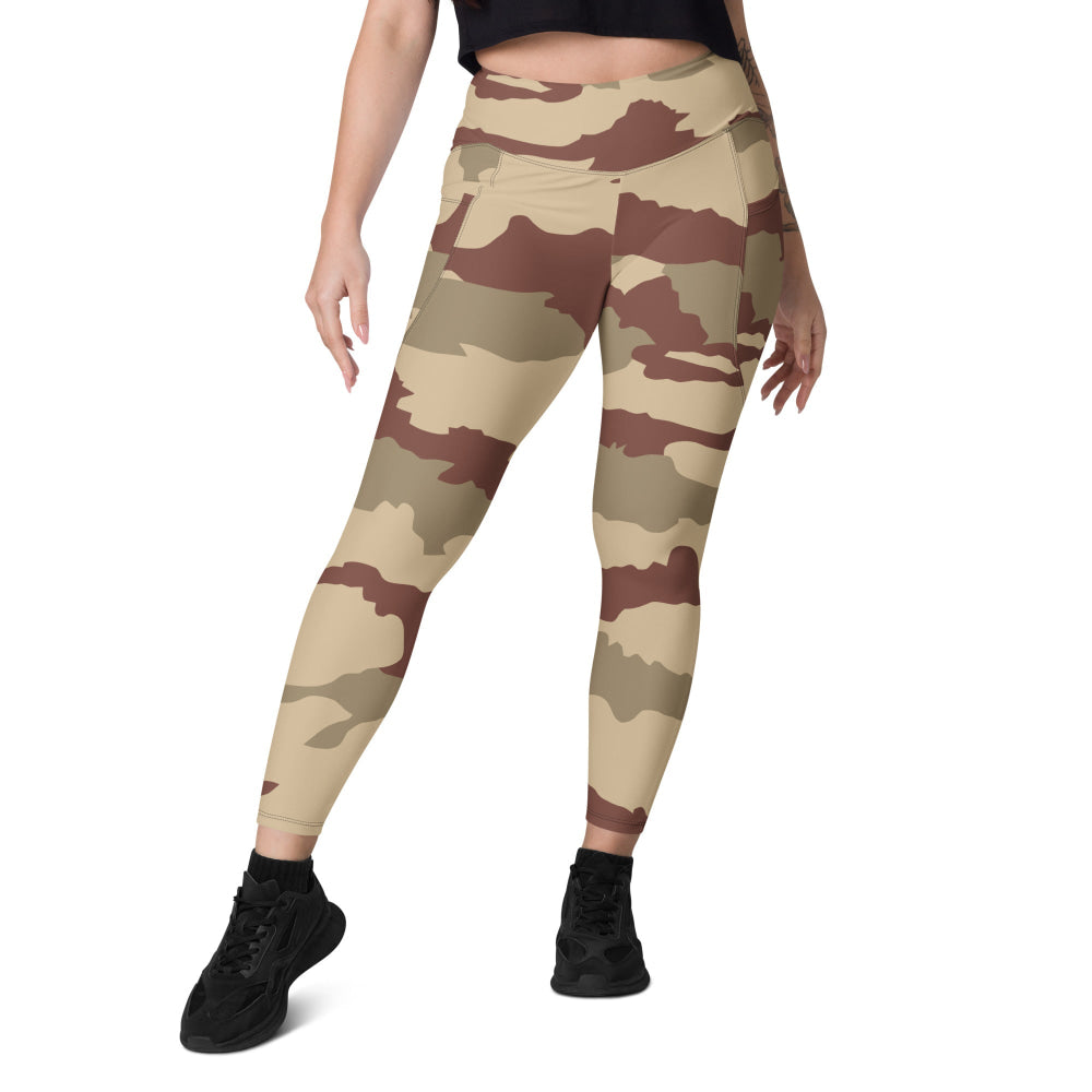 French Daguet Desert CAMO Leggings with pockets - Womens With Pockets