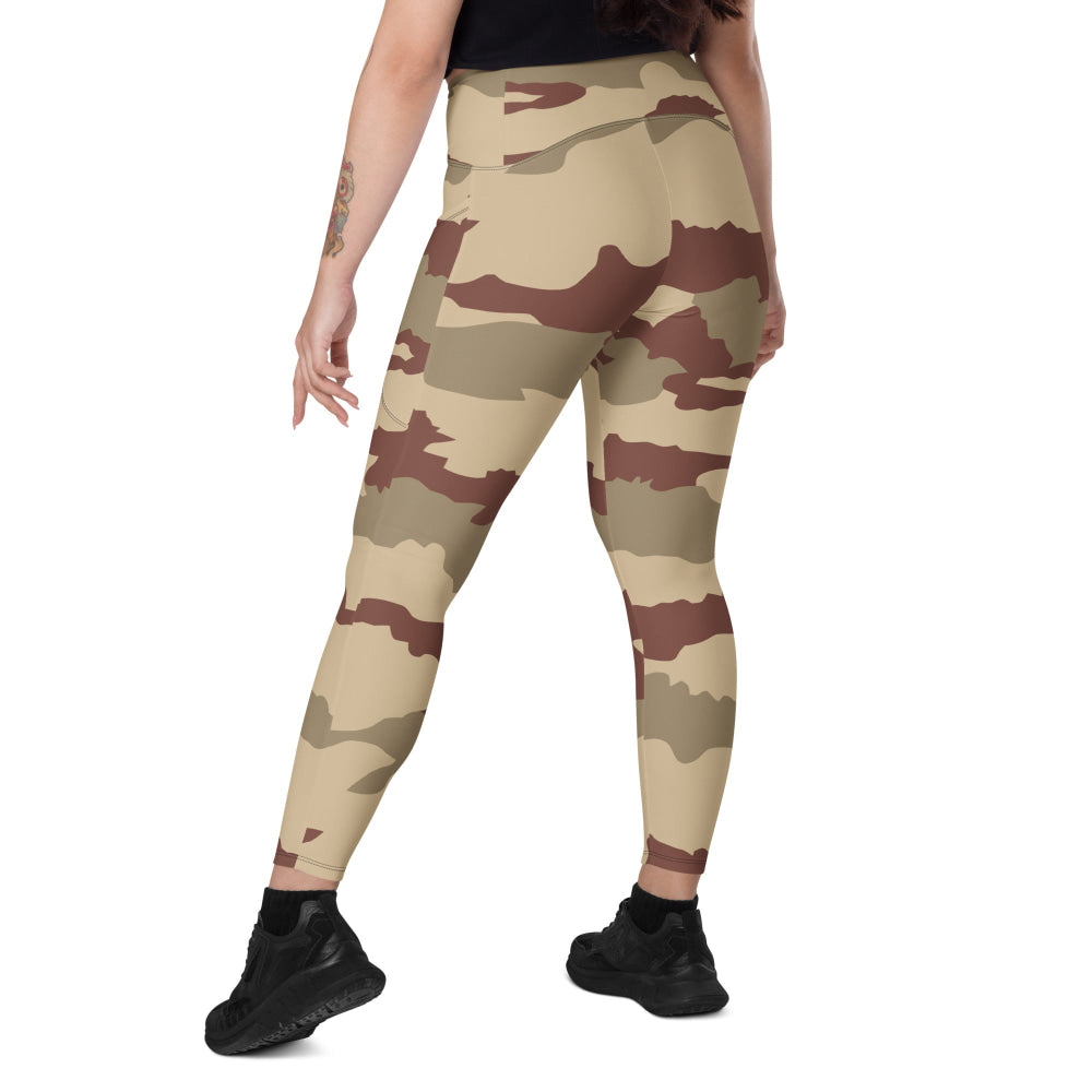 French Daguet Desert CAMO Leggings with pockets - Womens With Pockets