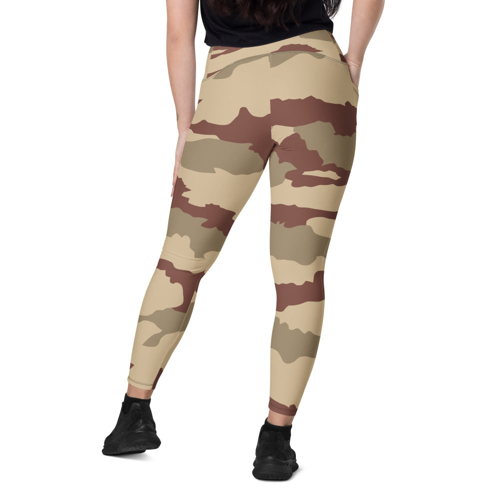 French Daguet Desert CAMO Leggings with pockets - Womens With Pockets