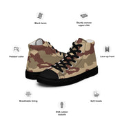 Daguet Desert CAMO Mens High-Top Canvas Shoes