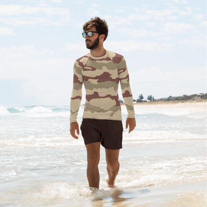 French Daguet Desert CAMO Mens Long-sleeve Rash Guard - XS - Guards