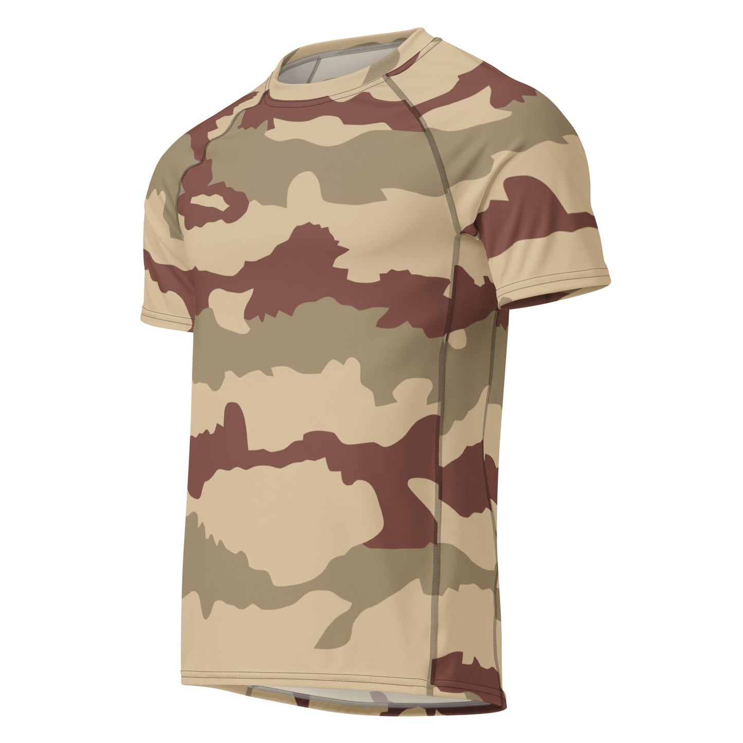 French Daguet Desert CAMO Mens Short-Sleeve Rash Guard