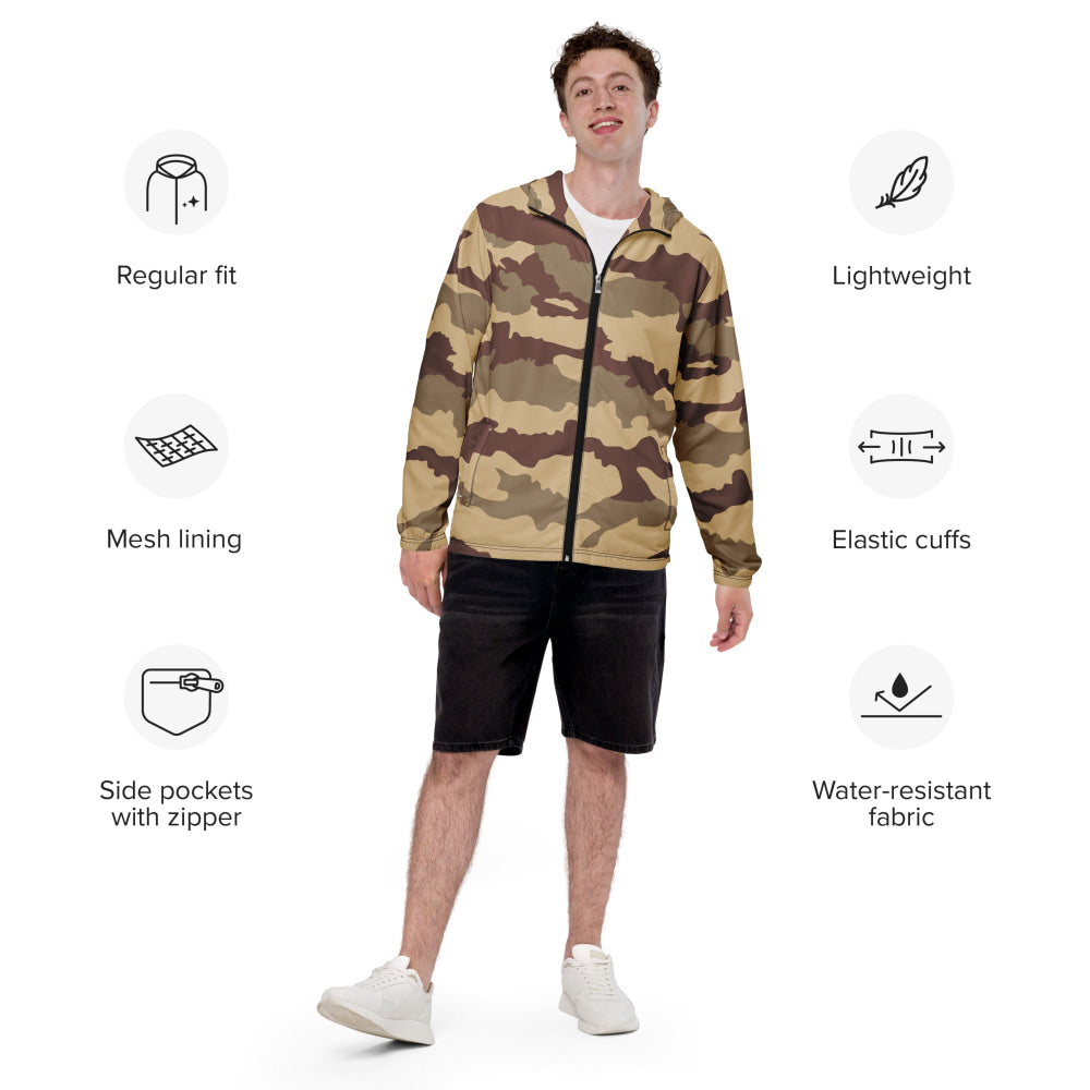 French Daguet Desert CAMO Men’s windbreaker - Mens Windbreaker