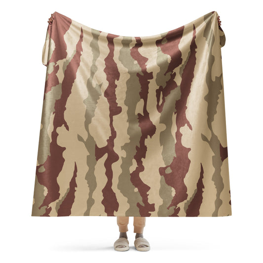 French Daguet Desert CAMO Sherpa blanket - 60″×80″ - Blanket