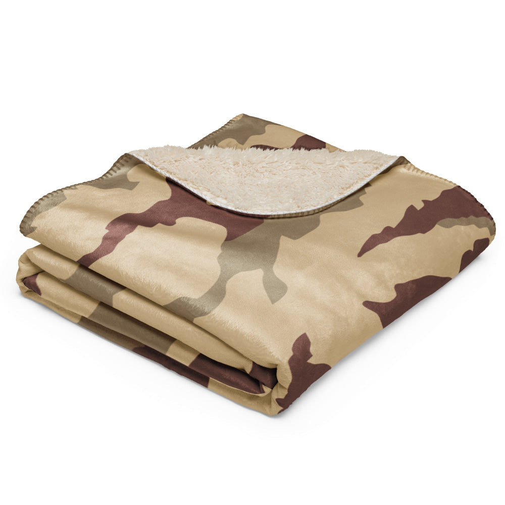 French Daguet Desert CAMO Sherpa blanket - Blanket