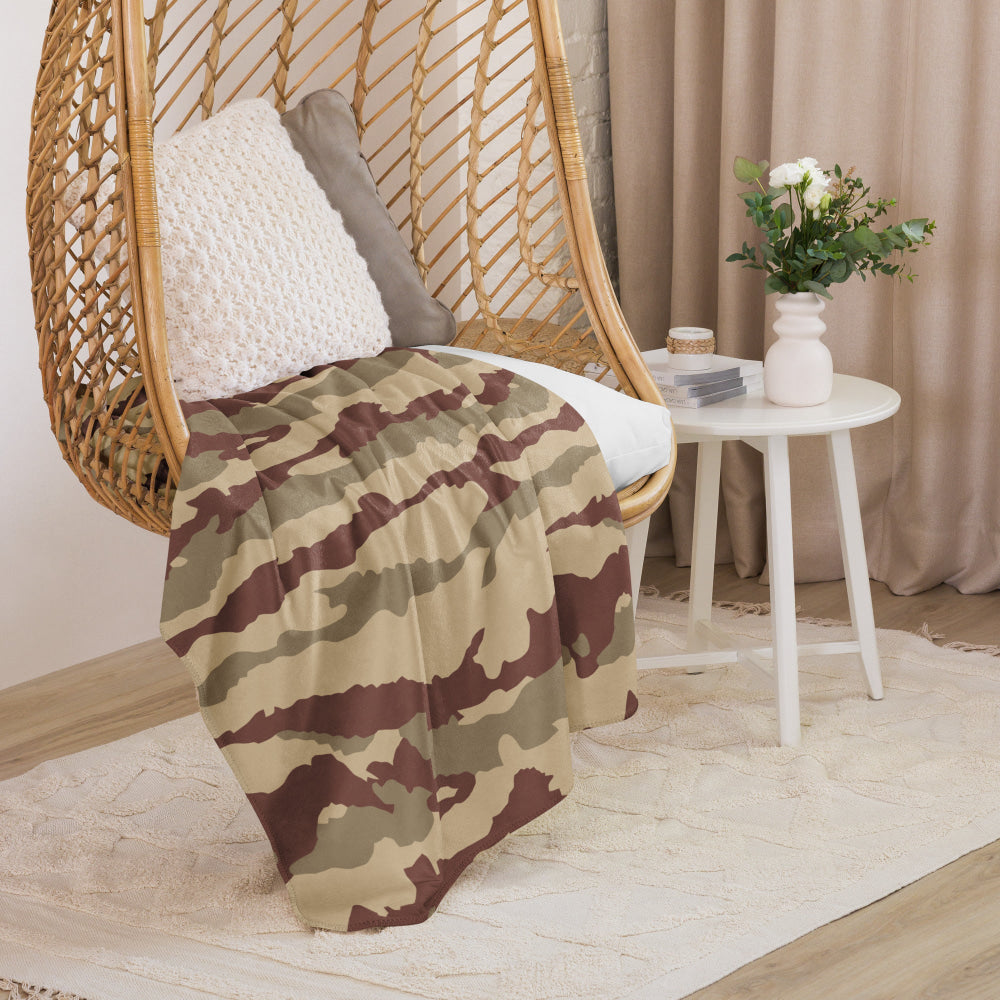 French Daguet Desert CAMO Sherpa blanket - Blanket