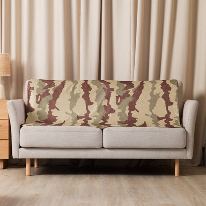 French Daguet Desert CAMO Sherpa blanket - Blanket