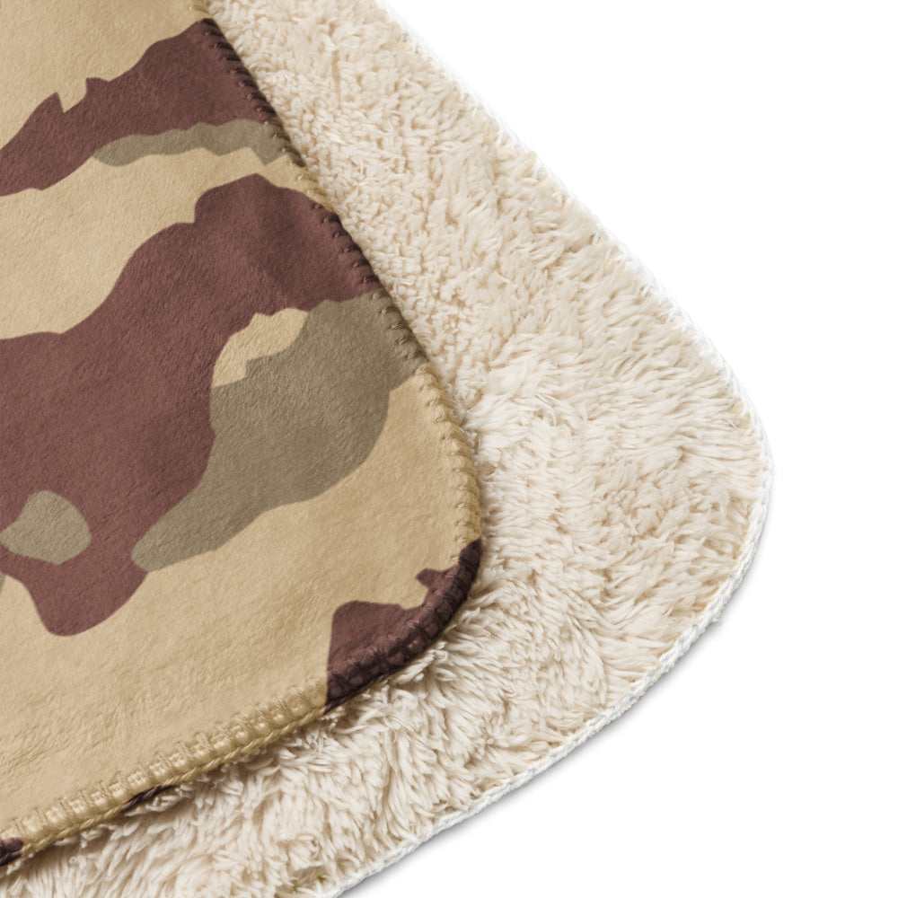 French Daguet Desert CAMO Sherpa blanket - Blanket