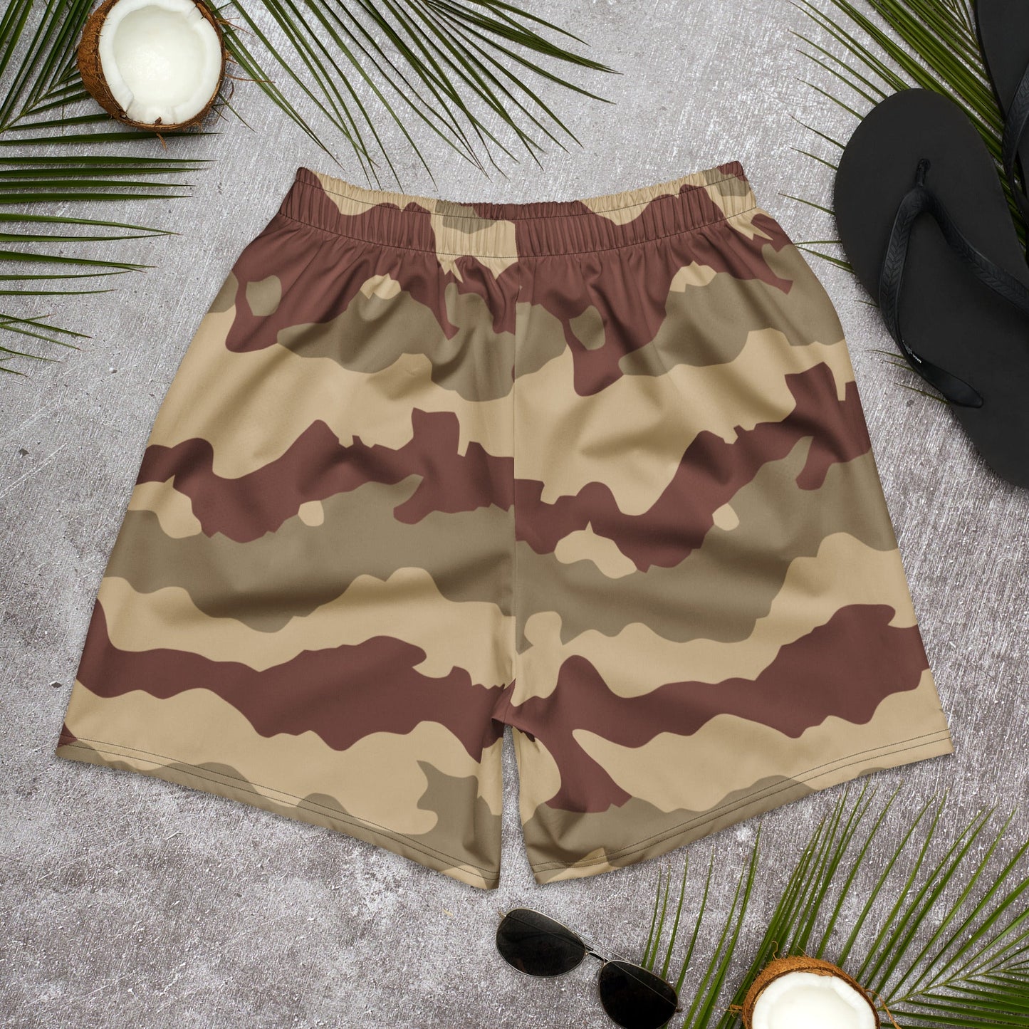 French Daguet Desert CAMO Unisex Athletic Long Shorts