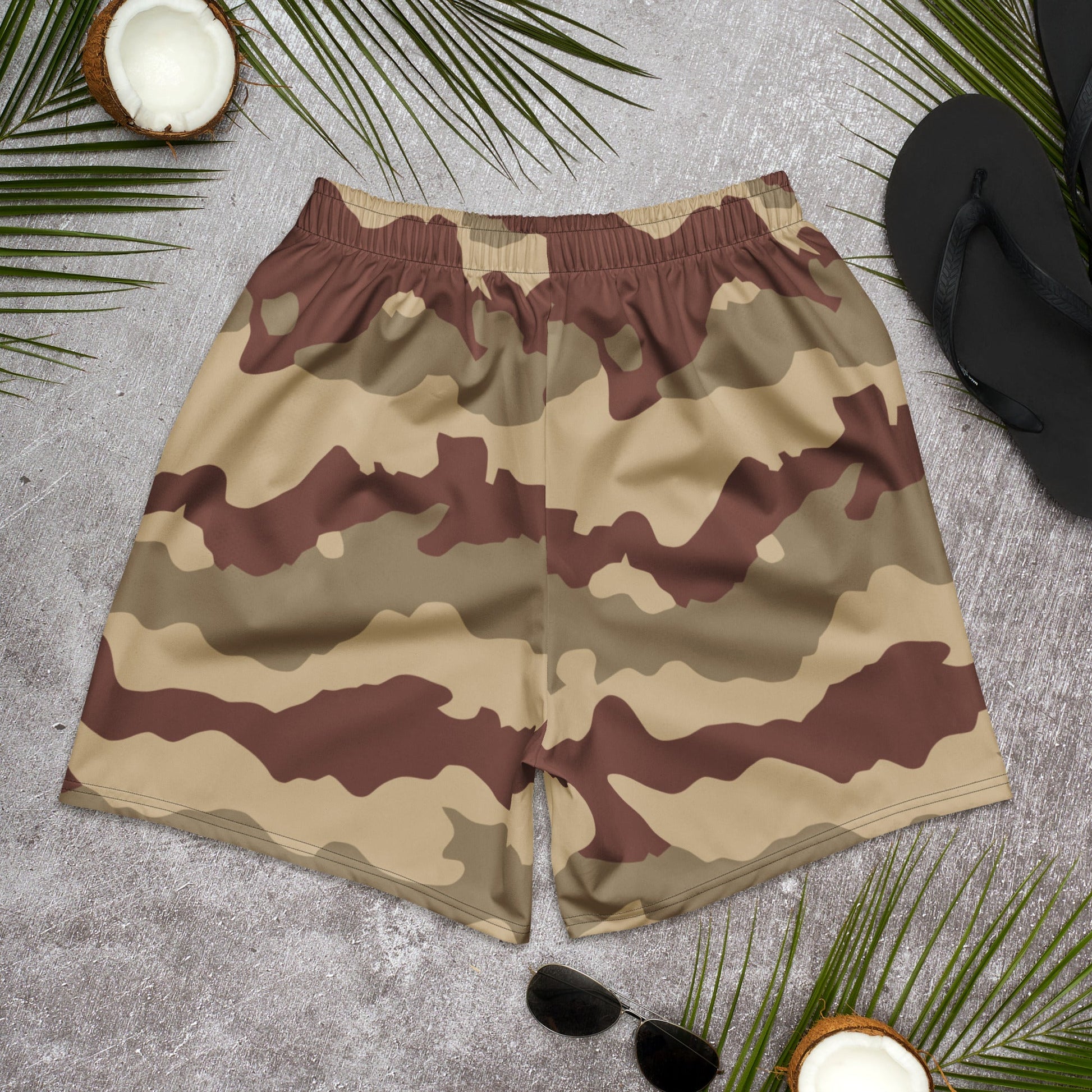 French Daguet Desert CAMO Unisex Athletic Long Shorts
