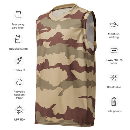 French Daguet Desert CAMO unisex basketball jersey Basketball Jerseys