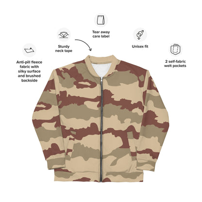 French Daguet Desert CAMO Unisex Bomber Jacket - Jackets