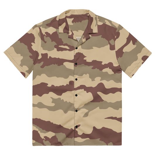 French Daguet Desert CAMO Unisex button shirt - 2XS - Button Shirt