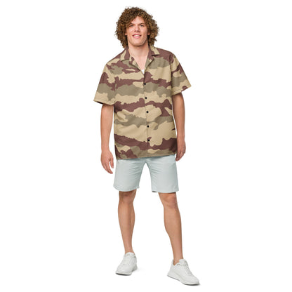 French Daguet Desert CAMO Unisex button shirt - Button Shirt