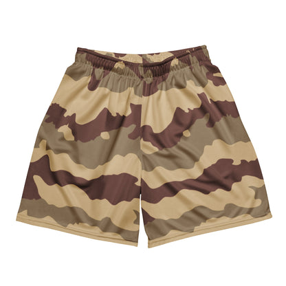 French Daguet Desert CAMO Unisex Mesh Shorts - 2XS