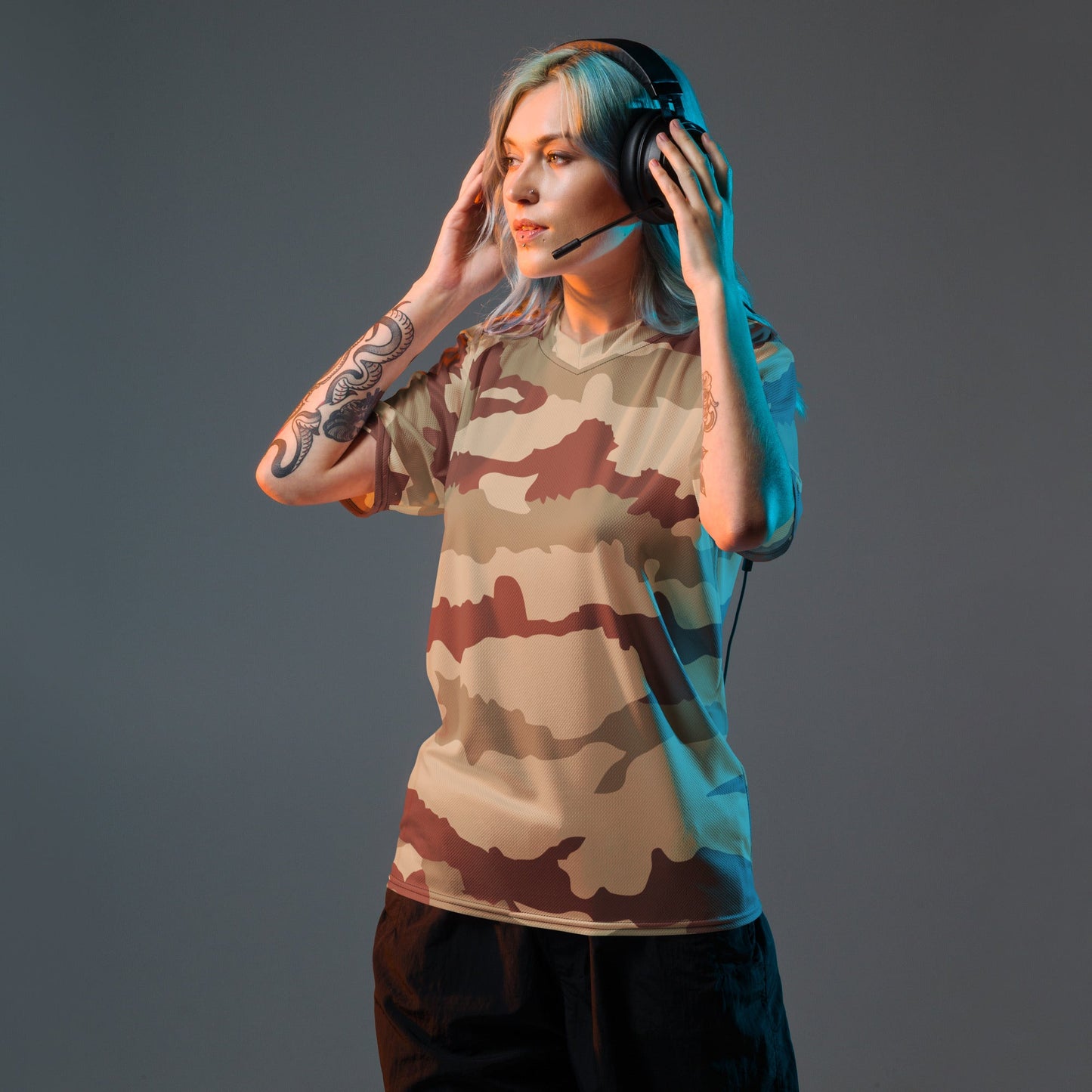 French Daguet Desert CAMO Unisex Sports Jersey