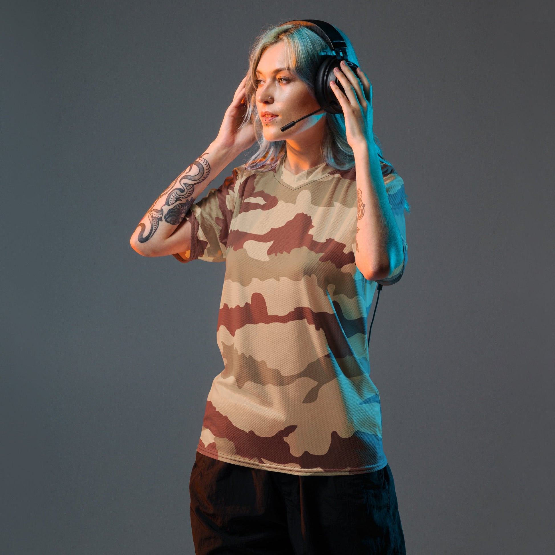 French Daguet Desert CAMO Unisex Sports Jersey