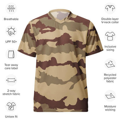 French Daguet Desert CAMO Unisex Sports Jersey