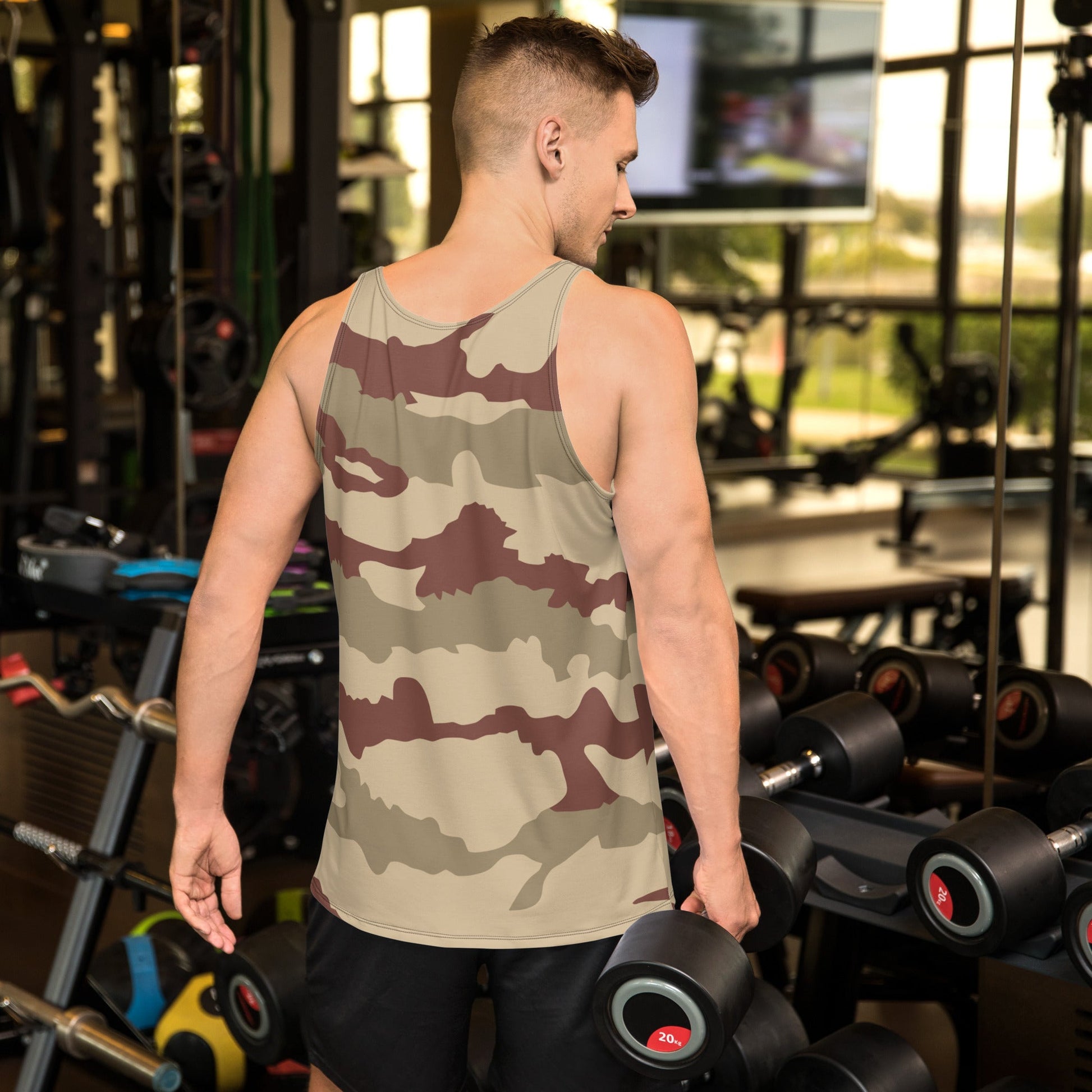 French Daguet Desert CAMO Unisex Tank Top - Tops
