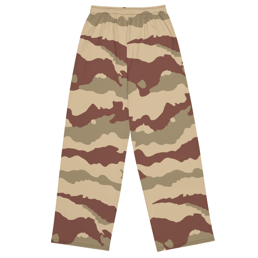 French Daguet Desert CAMO unisex wide-leg pants - Unisex Wide-Leg Pants