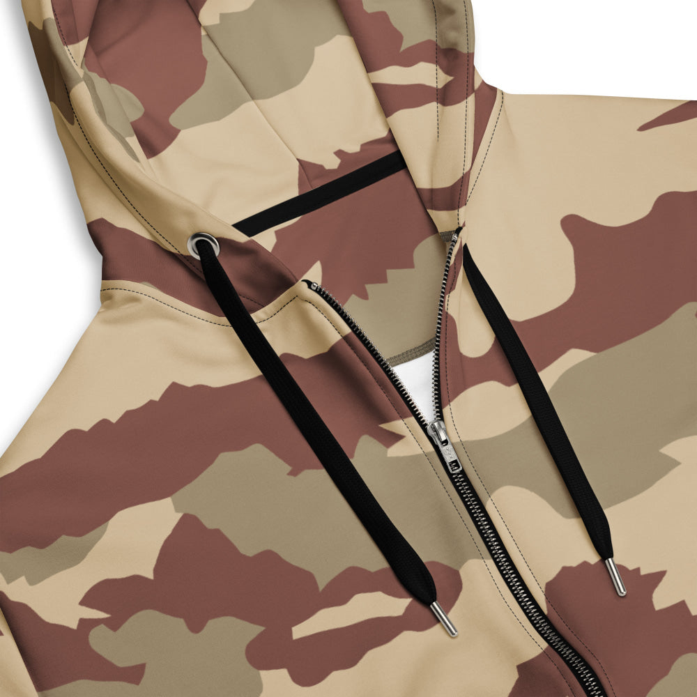 French Daguet Desert CAMO Unisex zip hoodie - Zip Hoodie