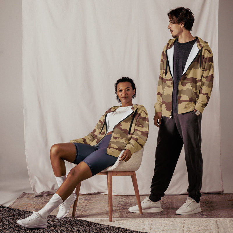 Daguet Desert CAMO Unisex Zip Hoodie