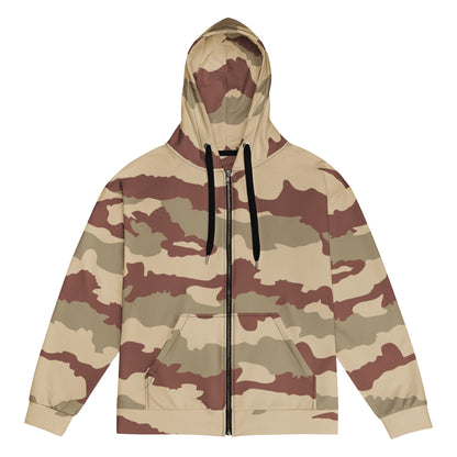 French Daguet Desert CAMO Unisex zip hoodie - Zip Hoodie