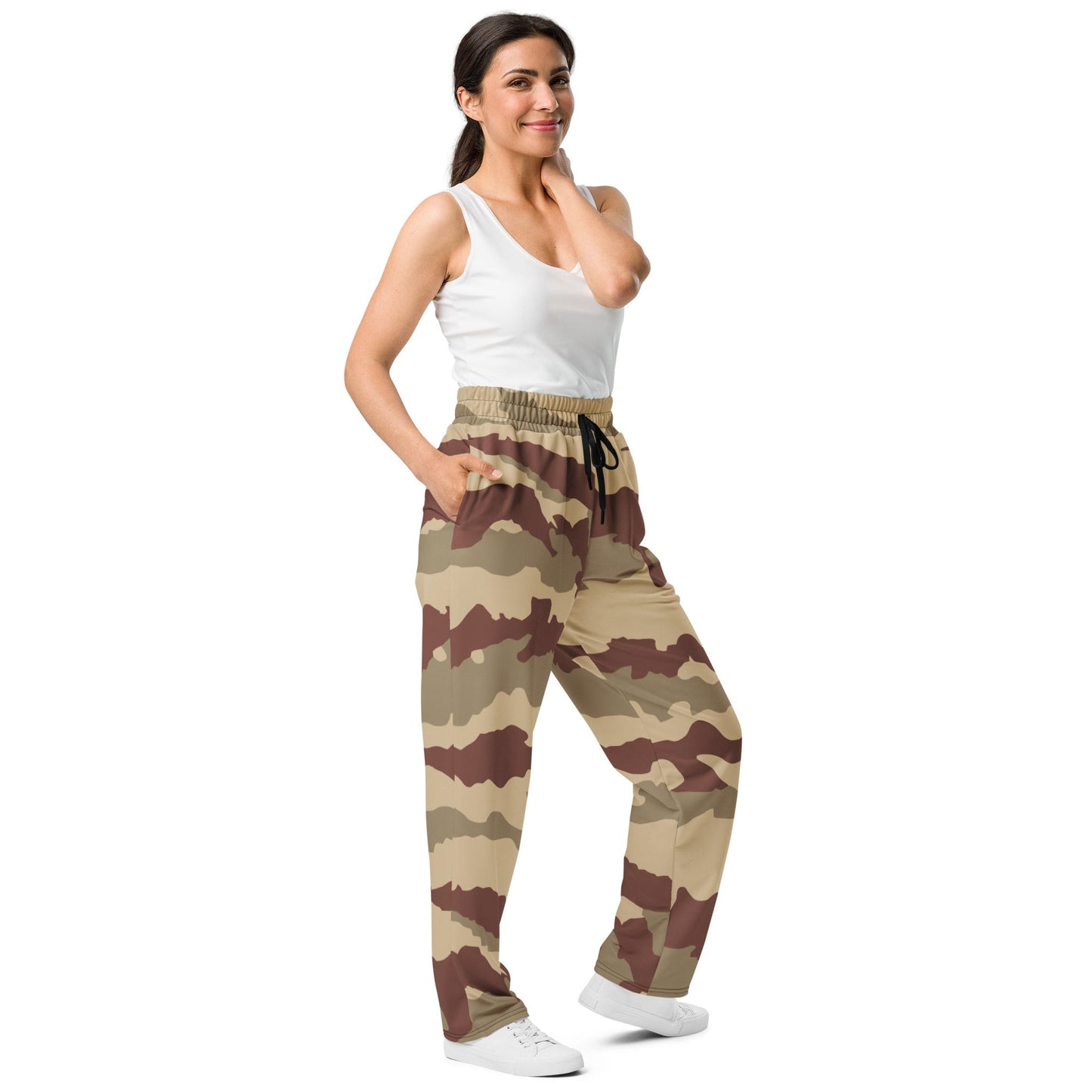 French Daguet Desert CAMO Wide-leg joggers - Joggers