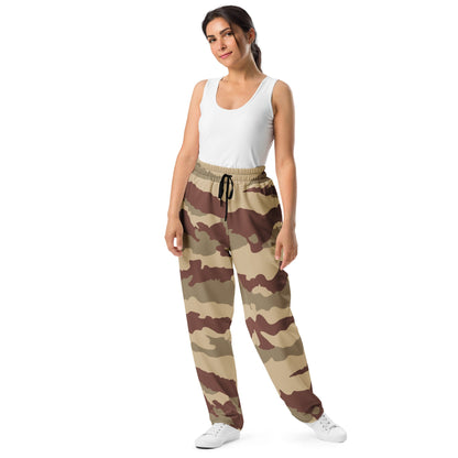 French Daguet Desert CAMO Wide-leg joggers - Joggers