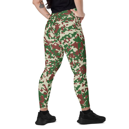 French Flecktarn Experimental CAMO Leggings with pockets - 2XS - Womens With Pockets