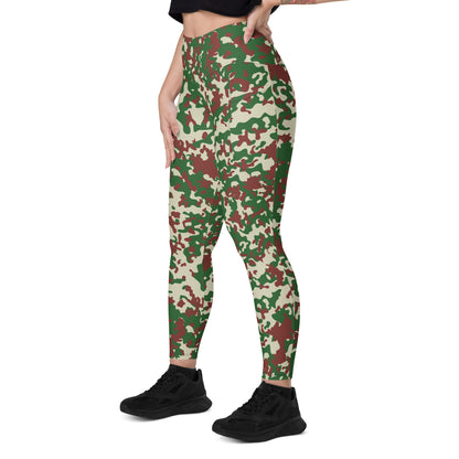 French Flecktarn Experimental CAMO Leggings with pockets - Womens With Pockets