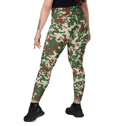 French Flecktarn Experimental CAMO Leggings with pockets - Womens With Pockets