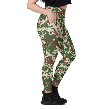 French Flecktarn Experimental CAMO Leggings with pockets - Womens With Pockets