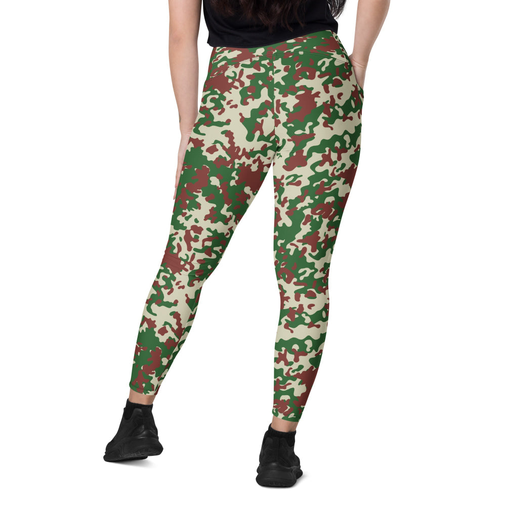 French Flecktarn Experimental CAMO Leggings with pockets - Womens With Pockets