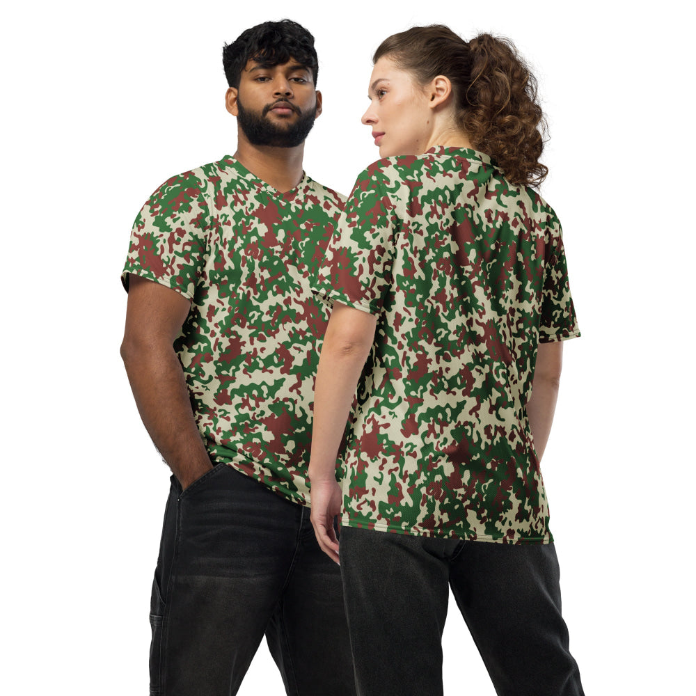 French Flecktarn Experimental CAMO unisex sports jersey - 2XS - Unisex Sports Jersey