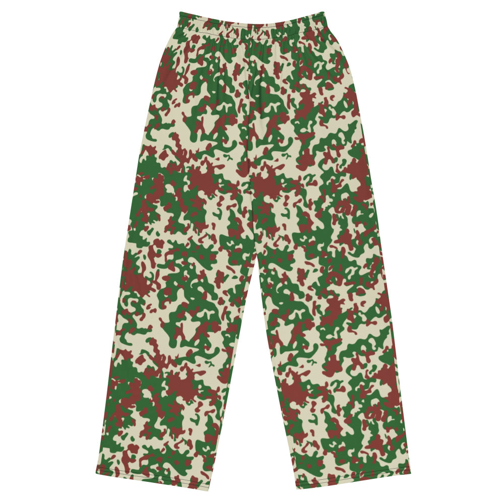 French Flecktarn Experimental CAMO unisex wide-leg pants - 2XS - Unisex Wide-Leg Pants