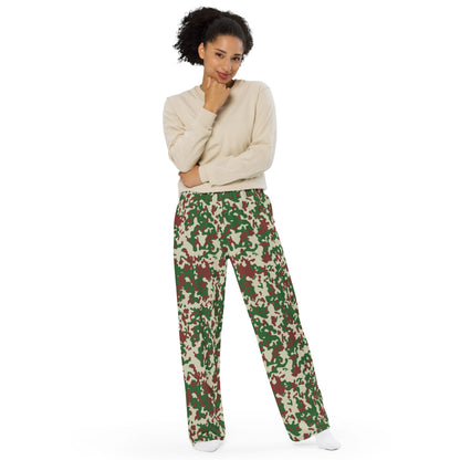 French Flecktarn Experimental CAMO unisex wide-leg pants - Unisex Wide-Leg Pants