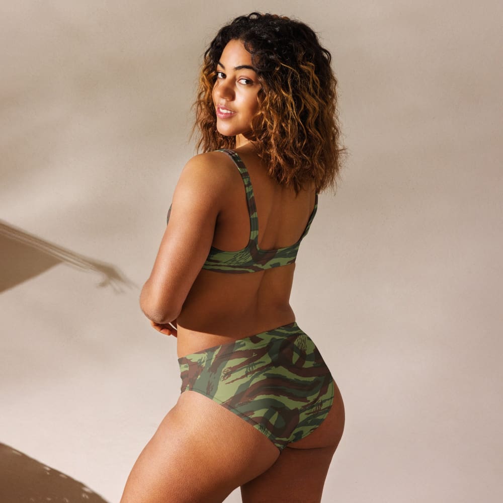 French Foreign Legion Lizard CAMO high-waisted bikini - Womens High-Waisted Bikini